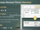 Decrease Decimal Places Shortcut