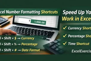 Excel Number Formatting Shortcuts You Must Know to Work Faster