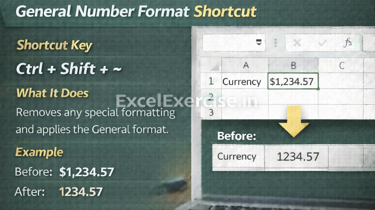 Messed Up Number Formatting? This Excel Shortcut Fixes It